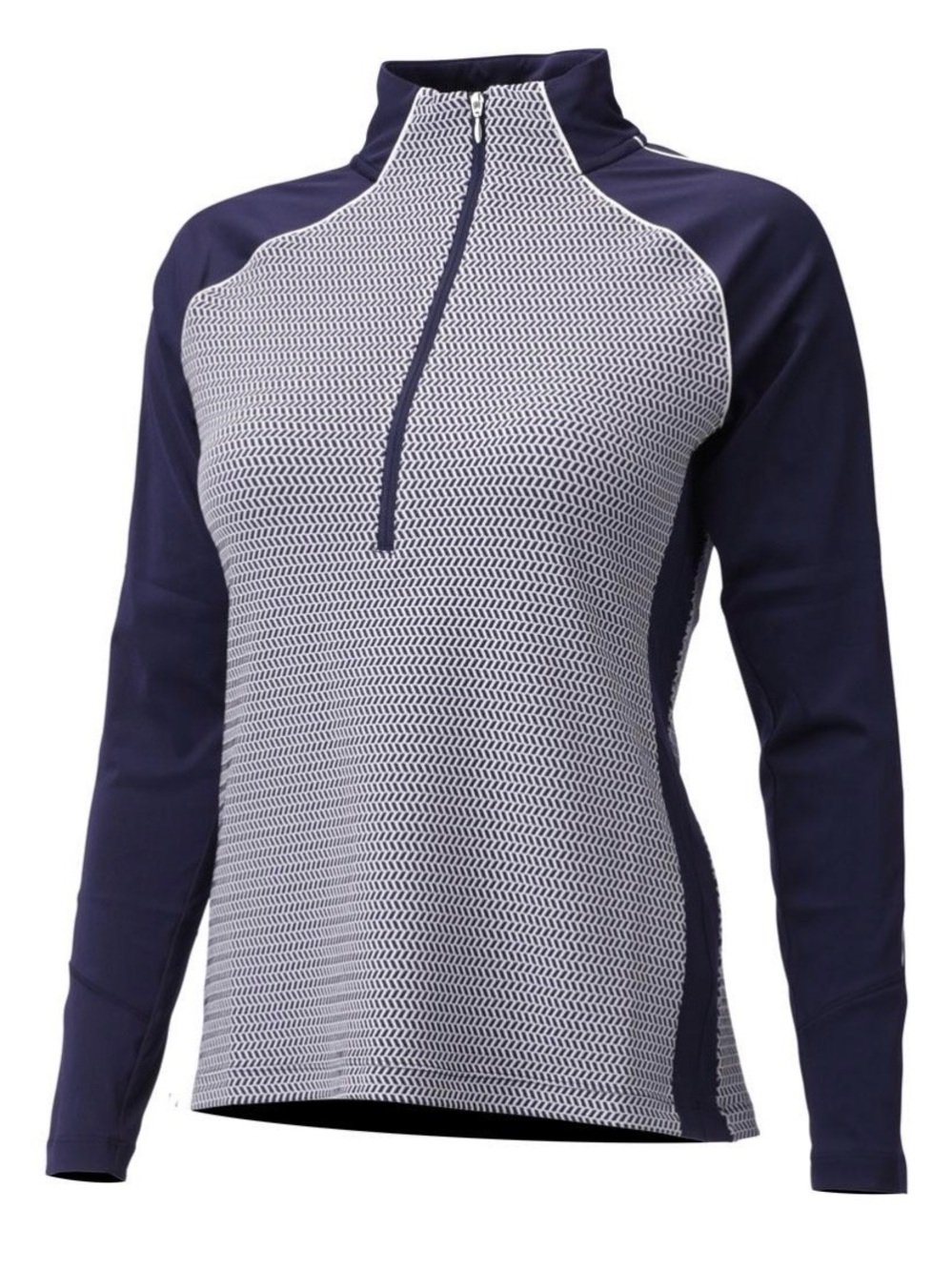Descente Women's Navy and White Performance Top